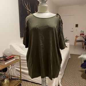 LAUREN | OLIVE GREEN | PLUS SIZE 3X